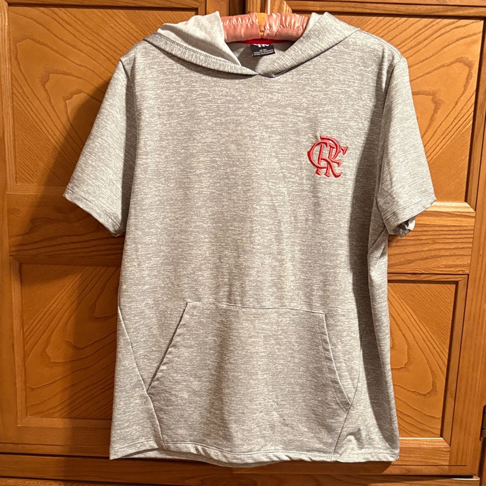Men  Hoodie with Red Logo